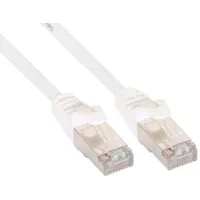 InLine InLine® Patchkabel, SF/UTP, Cat.5e, weiß, 0,25m
