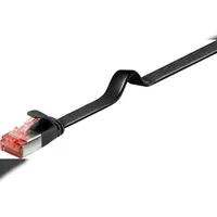 Goobay Flachkabel U/FTP Cat6 schwarz 1m 94231