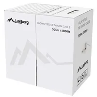 LANBERG LBG 512CU0305S - Cat5e Verlegekabel UTP, grau, 305m