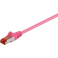 Goobay CAT 6 Patchkabel, S/FTP PiMF, Magenta