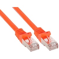 InLine Patchkabel, SF/UTP, Cat.5e, orange, 0,25m