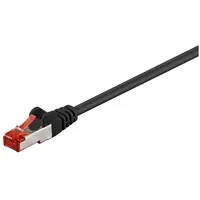 Goobay CAT 6 Patchkabel, S/FTP (PiMF), Schwarz