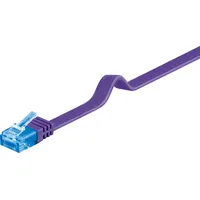 Goobay CAT 6A Flach-Patchkabel, U/UTP Violett