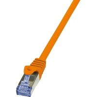 Logilink Netzwerkkabel, Patchkabel CAT 6a S/FTP 1.00 m Orange