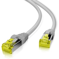 Helos Premium Patchkabel, Cat6a, S/FTP, RJ-45/RJ-45, 2m, grau (118067)