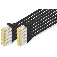 Digitus CAT 6A S/FTP Patchkabel, 10 Stück, 2m, schwarz