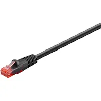 Goobay CAT 6 Outdoor-Patchkabel, U/UTP, Schwarz