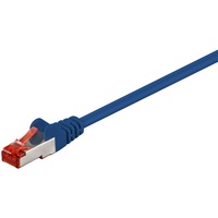 Goobay Netzwerkkabel S/FTP (PiMF), Blau 0,5 m Netzwerkkabel
