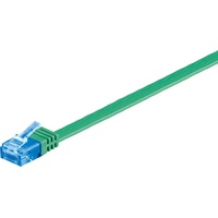 Goobay CAT 6A Flach-Patchkabel, U/UTP Grün