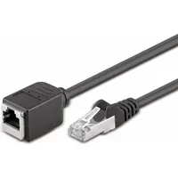 Goobay 91883 CAT 5e Verlängerungskabel, F/UTP, Schwarz