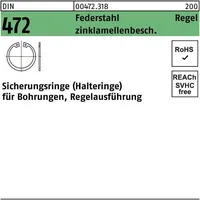Reyher DIN 472 Sicherungsringe Federstahl 60 x 2 flZnnc