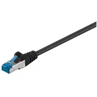 Goobay CAT 6A Patchkabel, S/FTP (PiMF), schwarz 0.5 m