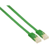 InLine Patchkabel flach, U/UTP, Cat.6, grün, 10m