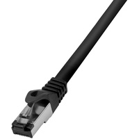 Logilink CQ8073S RJ45 Netzwerkkabel, Patchkabel CAT 8.1 S/FTP Schwarz