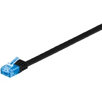 Goobay CAT 6A Flach-Patchkabel, U/UTP Schwarz