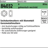 Industrial Quality Supplies Selbstsichernde Sechskantmutter ART 84032 M 6