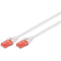 Digitus Patchkabel, Cat6, U/UTP, RJ-45/RJ-45, 0.25m, weiß (DK-1617-0025/WH)