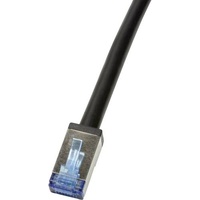 Logilink CQ7093S RJ45 Netzwerkkabel, Patchkabel CAT 6a S/FTP Schwarz
