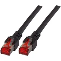 EFB K5515.0,5 RJ45 Patchkabel Cat.6 S/FTP LSZH schwarz 0,5m