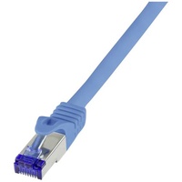 Logilink C6A026S RJ45 CAT 6a S/FTP 0.50 m Blau