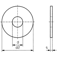 TOOLCRAFT Unterlegscheibe 5.3mm 15mm Kunststoff 100 St. D9021 POLY
