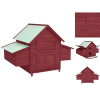VidaXL Hühnerstall 152 x 96 x 110 cm rot
