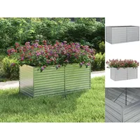 VidaXL Garten-Hochbeet 160x80x77 cm Verzinkter Stahl Silbern