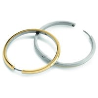 Boccia Titanium Creolen 0573-02 Titan bicolor grau