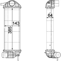 Mahle CI 243 000P Ladeluftkühler