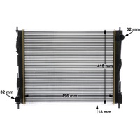 Mahle Motorkühler CR 924 000S) für RENAULT Twingo II