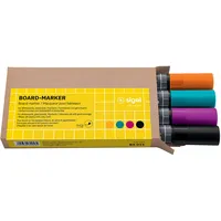 Sigel Board-Marker Rundspitze 4ST farbigsortier BA011 2-3mm