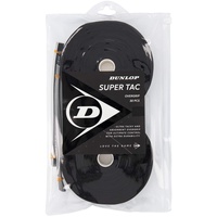 Dunlop Unisex Super Tac Overgrip Griffband, Schwarz, 30 Stück