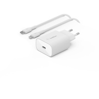 Belkin 25W USB-C Ladegerät PowerDelivery lightning Kabel 1m weiß