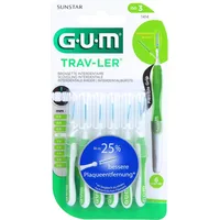 Gum TRAV-LER Interdentalbürsten 6 Stück ISO 3 grün 1,1mm