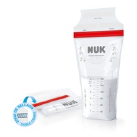 NUK Muttermilchbeutel, platzsparend & sofort verwendbar, 180ml, 25 Stück,
