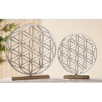 Gilde Skulptur "Lebensbaum" in silber« - H. 36 cm,