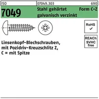 Industrial Quality Supplies ISO 7049 Form CZ Linsenkopf-Blechschraube VG