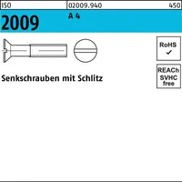 Industrial Quality Supplies ISO 2009 Senkkopfschraube M2,5x20 Edelstahl A4
