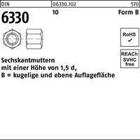 Industrial Quality Supplies Sechskantmutter DIN 6330 M 27 x