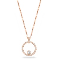 Swarovski Anhänger, Rund, Weiss, Roségold-Legierungsschicht