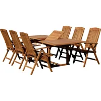 ASS Altenburger ASS XXL Teak Set: Gartengarnitur Ausziehtisch 180-240cm