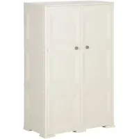 VidaXL Kunststoffschrank 0,79 x 0,43 x 1,25 m creme