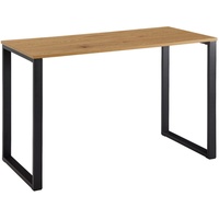 Wohnling Schreibtisch Eiche Schwarz 120x60x76 cm