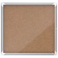 NOBO Schaukasten für den Innenbereich, Korkrückwand 6xA4