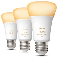 Philips Hue LED Leuchtmittel 3er-Set White Ambiance E27 6