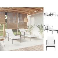 VidaXL Gartenliege 195 x 60 x 95 cm schwarz