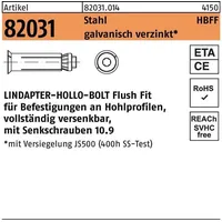 Industrial Quality Supplies ART 82031 LINDAPTER-Hollo-Bolt St./10.9 HBFF 10-Größe