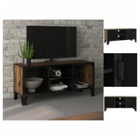 VidaXL TV-Schrank Rustikales Braun 105x36x47 cm Metall und MDF
