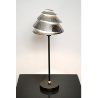 Holländer Tischleuchte Snail One in Silber-Braun