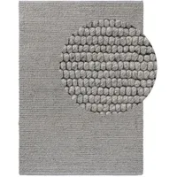 Benuta pure Wollteppich Grau, 80x150 cm - Naturfaserteppich aus